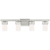 Generation Lighting Robie 4 Light 34" Wide LED Vanity Light Brushed Nickel