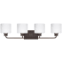 Generation Lighting Canfield 4 Light 32" Wide LED Vanity Light Bronze