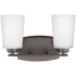 Generation Lighting Franport 2 Light 13" Wide LED Vanity Light Bronze