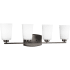 Generation Lighting Franport 4 Light 29" Wide LED Vanity Light Bronze