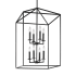 Generation Lighting Perryton 8 Light 19" Wide Chandelier Blacksmith