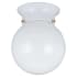 Generation Lighting Tomkin 6" Wide Flush Mount Globe Ceiling Fixture White