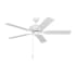 Generation Lighting Linden 52 LED 3 52" 5 Blade Indoor Ceiling Fan Matte White / Matte White