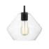 Generation Lighting Jett 10" Wide Mini Pendant Midnight Black