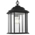 Generation Lighting Kent 8" Wide Outdoor Mini Pendant with Clear Glass Shade Black