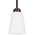 Generation Lighting Kerrville 4" Wide Mini Pendant Bronze