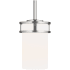 Generation Lighting Robie 4" Wide LED Mini Pendant Brushed Nickel