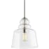 Generation Lighting Agatha 15" Tall Pendant Brushed Nickel