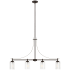 Generation Lighting Elmwood Park 4 Light 40" Wide LED Linear Chandelier Bronze