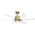 Generation Lighting Flera Smart 52" 6 Blade Indoor LED Ceiling Fan Burnished Brass