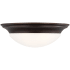 Generation Lighting Nash 3 Light 17" Wide LED Flush Mount Bowl Ceiling Fixture Bronze