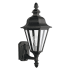 Generation Lighting Brentwood 20" Tall Outdoor Wall Sconce with Clear Glass Black