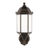 Generation Lighting Sevier 19" Tall Outdoor Upward Arm Wall Sconce with Clear Glass Shade Antique Bronze