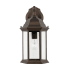 Generation Lighting Sevier 16" Tall Outdoor Wall Sconce with Clear Glass Shade Antique Bronze