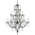 Generation Lighting Chateau 12 Light 36" Wide Crystal Candle Style Chandelier Mocha Bronze