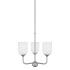 Generation Lighting Emile 3 Light 16" Wide Chandelier Brushed Steel