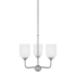 Generation Lighting Emile 3 Light 16" Wide LED Chandelier Brushed Steel