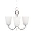Generation Lighting Miles 3 Light 22" Wide Chandelier Brushed Nickel