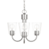 Generation Lighting Miles 3 Light 22" Wide Chandelier Brushed Nickel