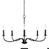 Generation Lighting Abells 5 Light 28" Wide Candle Style Chandelier Midnight Black