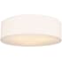 Generation Lighting Larson 3 Light 18" Wide Flush Mount Drum Ceiling Fixture Matte White