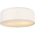 Generation Lighting Larson 3 Light 24" Wide Flush Mount Drum Ceiling Fixture Matte White