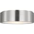 Generation Lighting Albee 2 Light 13" Wide Flush Mount Drum Ceiling Fixture Brushed Nickel