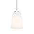 Generation Lighting Miles 5" Wide Mini Pendant Brushed Nickel
