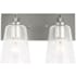 Generation Lighting Miles 2 Light 12" Wide Vanity Light Brushed Nickel