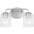 Generation Lighting Eisele 2 Light 14" Wide Vanity Light Brushed Nickel