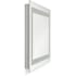 Generation Lighting Mera 24"W x 36"H Rectangular Flat Frameless Wall Mounted Bathroom Mirror with Lighting Might Bright White