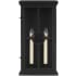 Generation Lighting Belleville 2 Light 18" Tall Outdoor Wall Sconce Textured Black