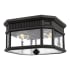 Generation Lighting Cotswold Lane 2 Light 12" Wide Flush Mount Drum Ceiling Fixture Black