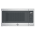 GE Profile 25 Inch Wide 2.2 Cu. Ft. 1100 Watt Countertop Microwave with LED Display and Child Lock Stainless Steel
