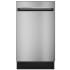 GE Profile 18 Inch Wide 8 Place Setting Energy Star Rated Built-In Top Control Dishwasher with Piranha Hard Food Disposer Stainless Steel