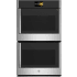 GE Profile 30 Inch Wide 10 Cu. Ft. Electric Double Oven with Right-Hand Side-Swing Doors Stainless Steel