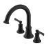 Gerber Northerly Deck Mounted Roman Tub Filler Satin Black