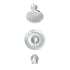 Gerber Northerly Tub and Shower Trim Package with 1.75 GPM Single Function Shower Head and Tub Spout Chrome