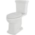Gerber Hinsdale 1.28 GPF Two Piece Elongated Chair Height Toilet with Left Hand Lever - Less Seat White