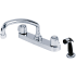 Gerber Classics 1.75 GPM Standard Pull Out Kitchen Faucet - Includes Escutcheon and Side Spray Chrome