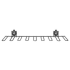 Gladiator 36 Inch Wide Boot Rack N/A