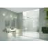 Glass Warehouse Astro 60" High x 72" Wide Sliding Frameless Tub Door with Clear Glass Brushed Nickel