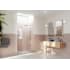 Glass Warehouse Stellar 78" High x 50-3/4" Wide Hinged Frameless Shower Door with Clear Glass Brushed Nickel