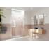 Glass Warehouse Stellar 78" High x 57-3/4" Wide Hinged Frameless Shower Door with Clear Glass Brushed Nickel