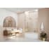Glass Warehouse Eclipse 60" High x 56" Wide Sliding Frameless Tub Door with Clear Glass Brushed Bronze