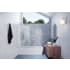 Glass Warehouse Vela 58-1/4" High x 29-1/2" Wide Shower Screen Frameless Tub Door with Clear Glass Brushed Nickel