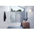 Glass Warehouse Vela 58-1/4" High x 34" Wide Shower Screen Frameless Tub Door with Clear Glass Brushed Nickel