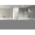 Glass Warehouse Albedo 78" High x 24-3/4" Wide Hinged Frameless Shower Door with Clear Glass Brushed Bronze