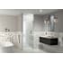 Glass Warehouse Albedo 78" High x 28-3/4" Wide Hinged Frameless Shower Door with Clear Glass Brushed Bronze