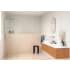 Glass Warehouse Solaris 78" High x 38" Wide Shower Screen Frameless Shower Door with Clear Glass Brushed Nickel